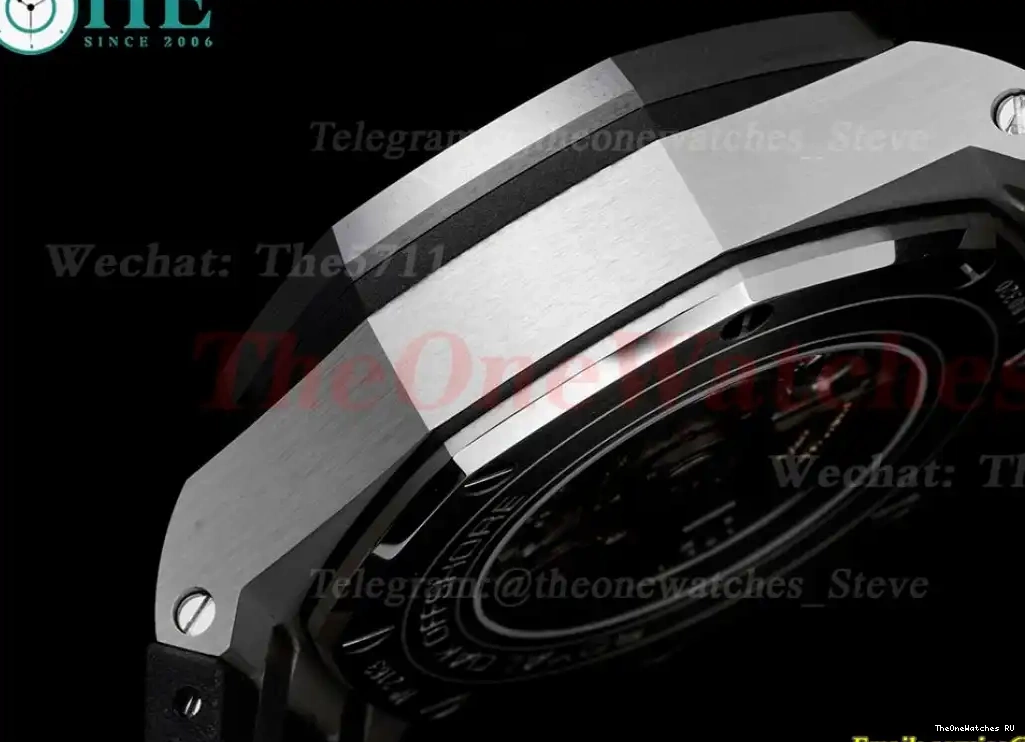 Black 44mm JJF White RU Oak Royal Offshore SS A3126 26400IO 0413